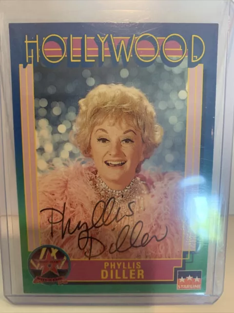 Starline Hollywood Walk of Fame Autograph Card #215 PHYLLIS DILLER Comedienne'91