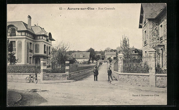CPA Auvers-sur-Oise, Rue Centrale