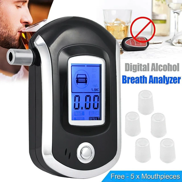 Detector de aliento de mano LCD probador de alcohol probador digital analizador de alcohol