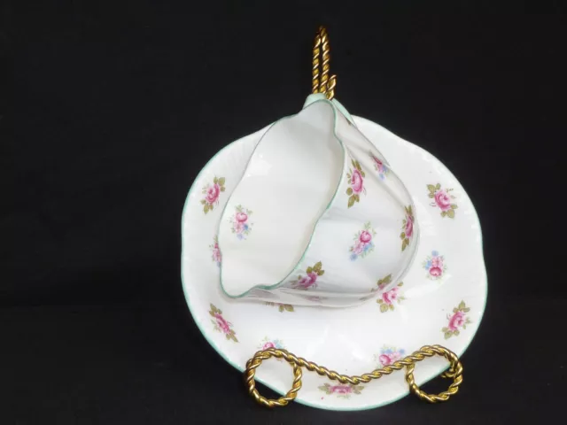 Shelley Bone China England Rosebud Pattern Cup & Saucer