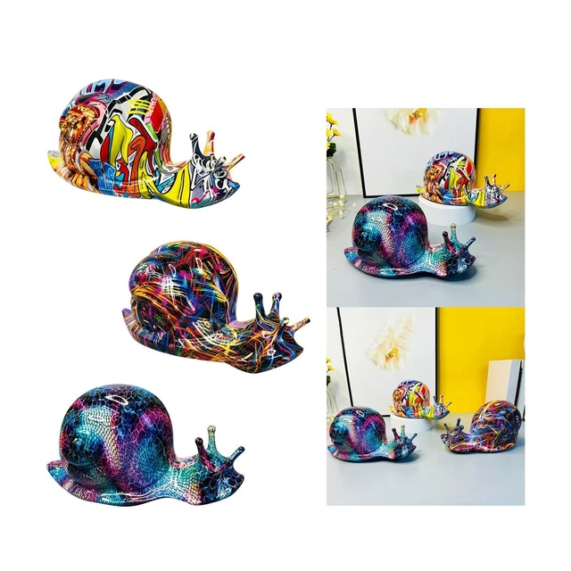 Figurines de pièce maîtresse de table en résine de sculpture d'escargots