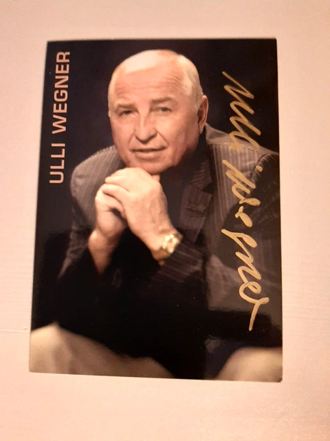 Ulli Wegner Autogrammkarte mit Original Unterschrift !