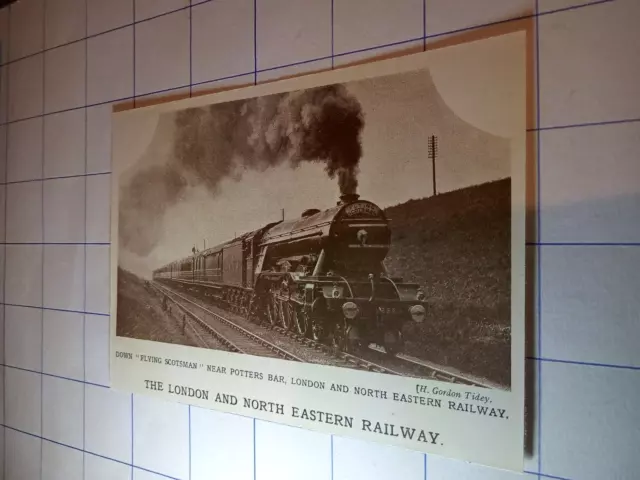 Down flying Scotsman near potters bar London north Eastern railway  c 1933