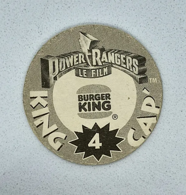 Pog Power Rangers 4 Burger King Film Pogs Kini Slammers Milkcaps Caps Flip Tazos 2