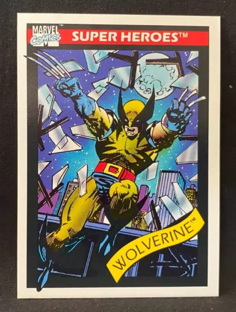 1990 Impel Marvel Universe #23 WOLVERINE *NM* Series 1 Super Heroes (1123-3)