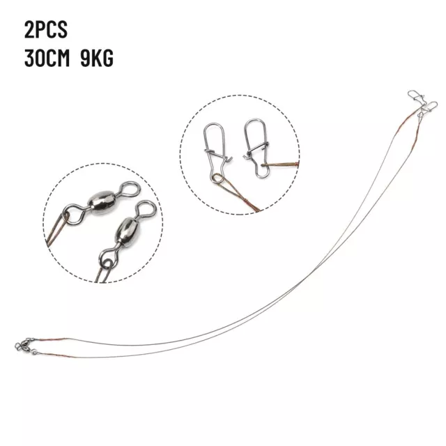 Langlebig Drahtführer Edelstahl Für Verschiedene Angelstile 20/30/40 Cm
