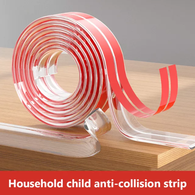 Transparent Furniture Guard Home Baby Anti-collision Protection Strip (10MM*1M) 3