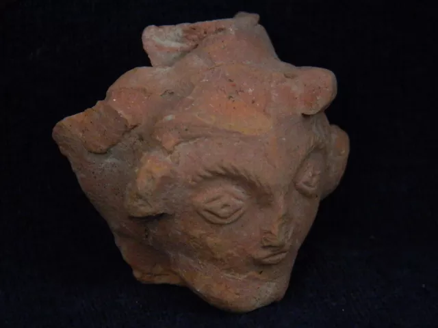 Ancient Teracotta Idol Head Indus Valley 1000 BC #TR5983 3