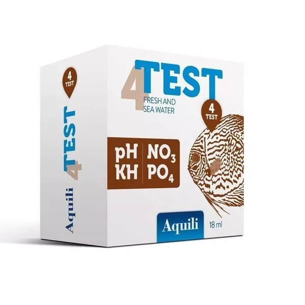 Aquili Test 4 en 1 : pH, No3, Kh, Po4