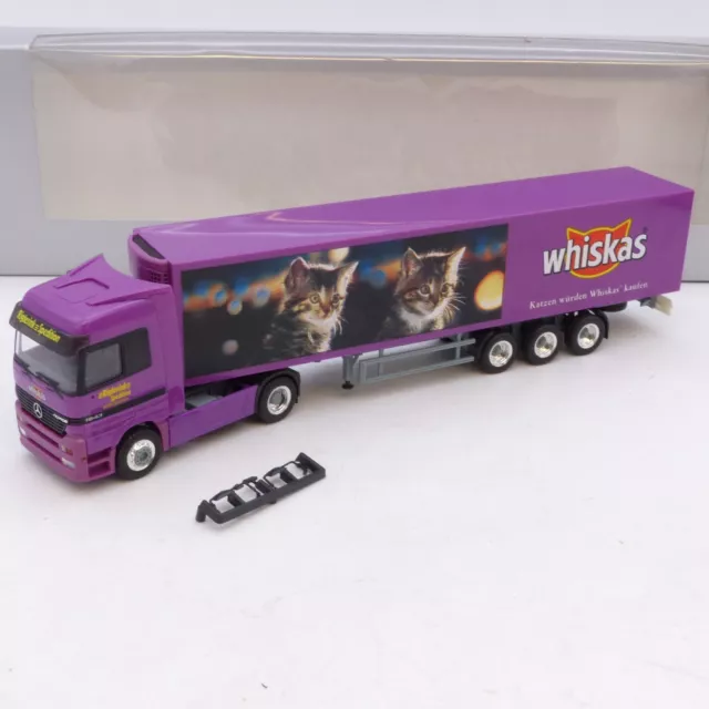 Herpa 1:87 Mercedes Benz Actros Sattelzug Whiskas, in OVP EB7608