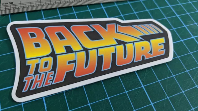 Back to The Future Logo / Outatime License Plate Sticker Choice of 3 Designs