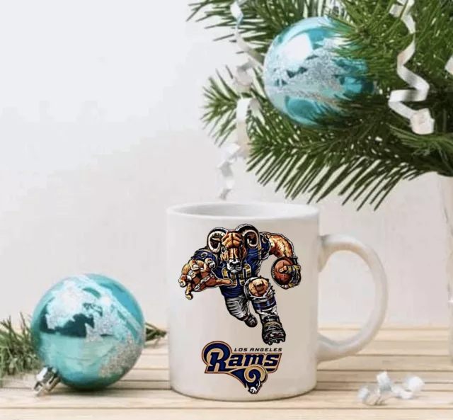 Los Angeles Rams Ceramic Handmade in UK Tea Coffee Hot ChocoMug ChristmasGift