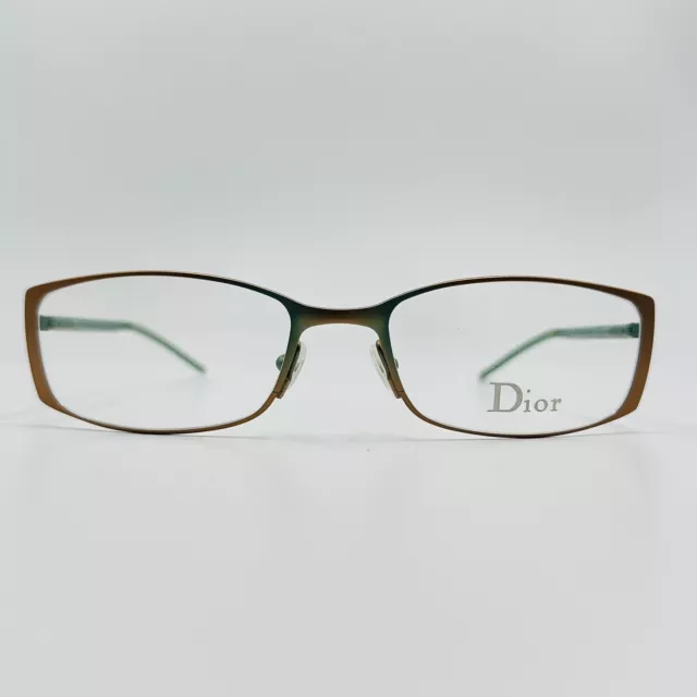 Dior eyeglasses Ladies Angular Gold Green Metallic Mod. CD 3600 New