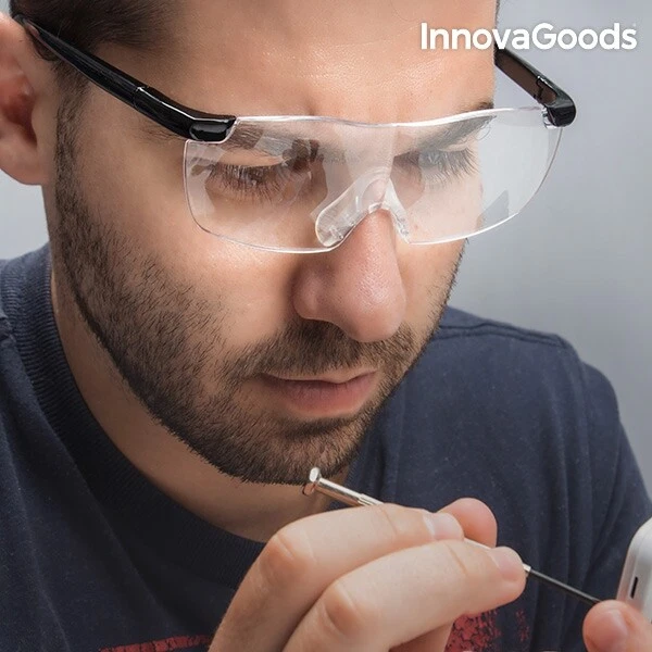 LUNETTES LOUPE AVEC Verres Grossissants Lecture Travail Bricolage
