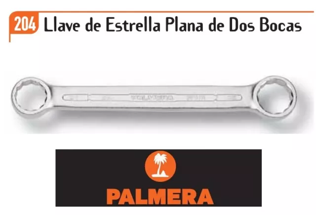 Llave Estrella Plana De Dos Bocas Palmera