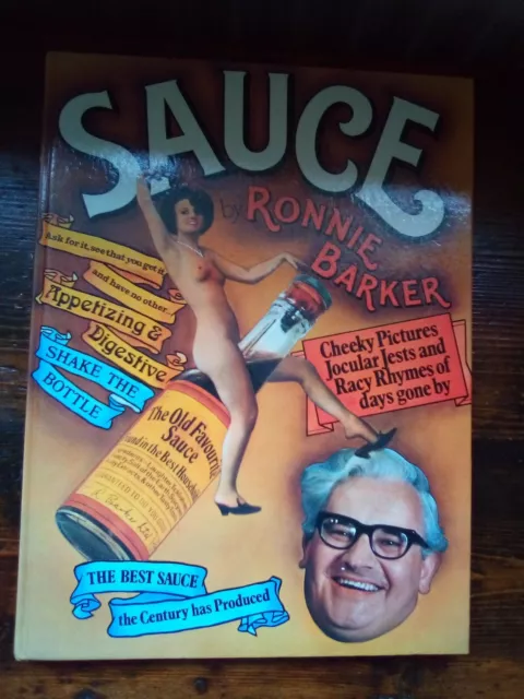 Ronnie Barker Sauce Hardback Book Very Good Condition