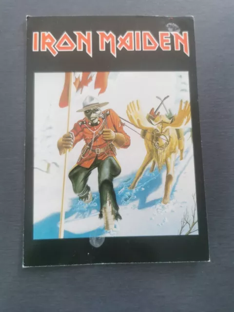 Iron Maiden Eddie Canada Second Hand Postcard , Carte Postale Occasion, Post it