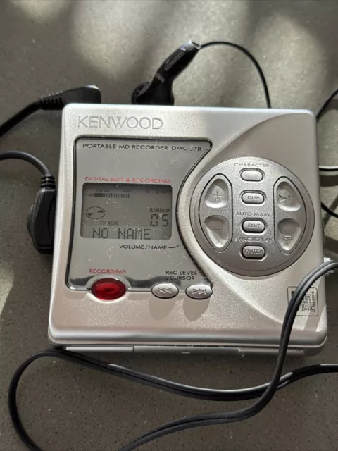 Grabadora MD PORTÁTIL KENWOOD DMC-J7R Reproductor de MiniDiscos Walkman #R15-K19