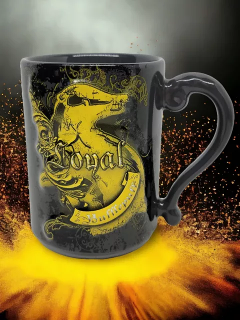 The Wizarding World Of Harry Potter Mug Hufflepuff Loyal 3D Wizardry 16 oz