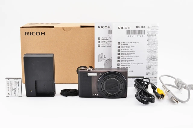 RICOH CX3 digital camera black body  852shot [Near Mint] #2019235A