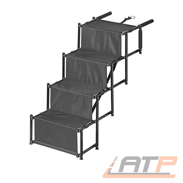 HUNDETREPPE HAUSTIERTREPPE KLAPPTREPPE BIS 30 kg HUNDERAMPE 4 STUFEN FALTBAR