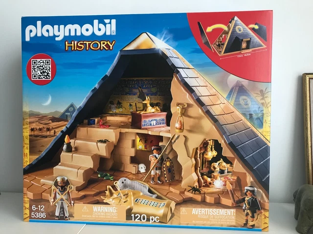 Set Playmobil Vintage Égypte - Pyramide Et Pilleurs De Tombes - Réf. 5386 (année 2015) - Occasion