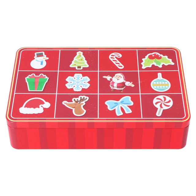 Xmas Present Box Xmas Candy Box Christmas Tin Box Candy Gift Container