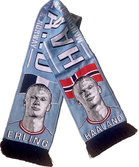 MANCHESTER CITY SCARF Haaland High Definition Great Hanging Walls Or