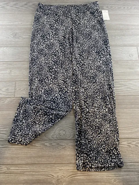 Vince Camuto Women's Wide Leg Leopard Cheetah Print Dress Pants Size Medium