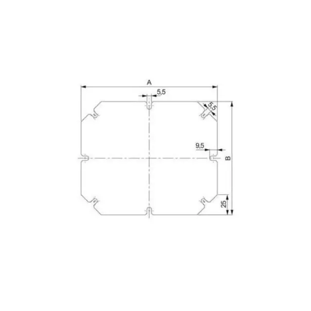 Schneider Electric Montageplatte NSYAMPM1916TB Verteilergehäuse Stahl