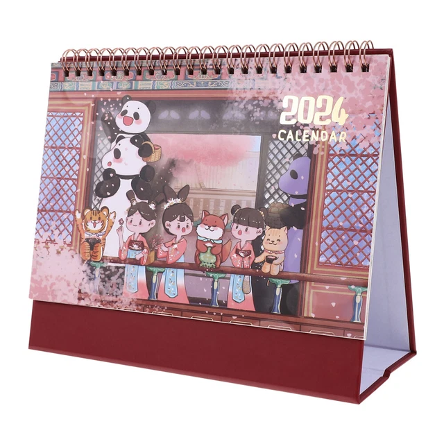 PLANNER CALENDAR 2024 Schedule Schedules Desktop Decor Cherry Blossoms