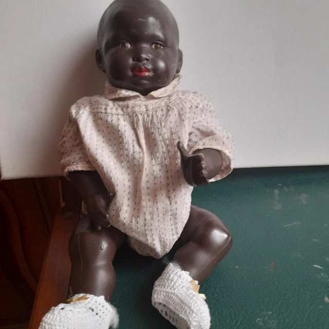 Rare poupon Petit colin noir années 50 - Décoration