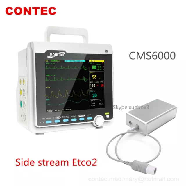 ETCO2 Capnography Vital Signs Patient Monitor,6 Parameter CONTEC CMS6000 NEW CE