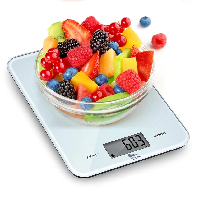 Bilancia Da Cucina Digitale LAICA - Alta Precisione 10 Kg/1 G, Display LCD, Ricaricabile, Design Italiano