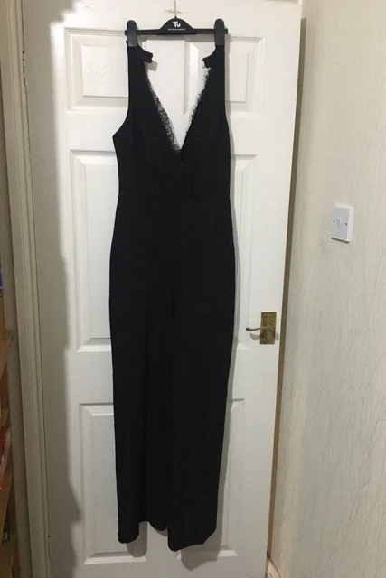 Lipsy v neck plunge hot sale jumpsuit