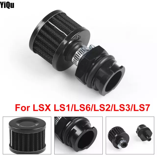 For LSX LS1 LS6 LS2 LS3 LS7 Billet Valve Cover Oil Cap Breather Fitting Filter