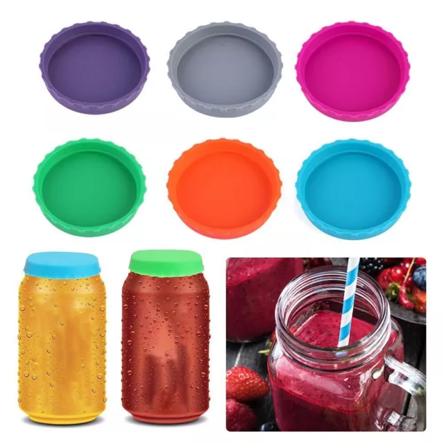 6pcs Soda Can Covers for Cap Beer Beverage Can Lid Protector Can Caps Lids Soda