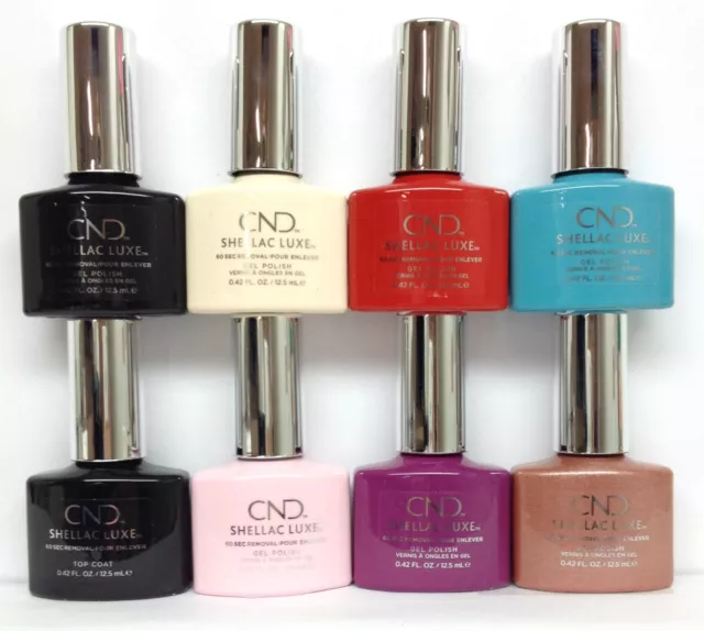 CND SHELLAC LUXE .42oz/12.5ml - 65 Colors, 15 Exclusive, 1 Top - Pick Any Color