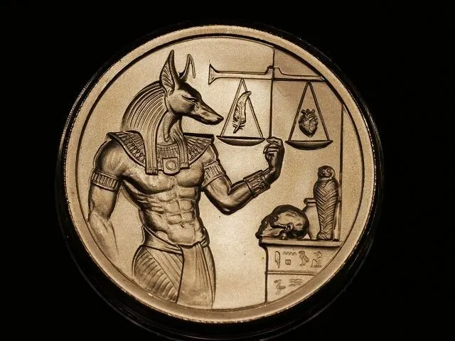 Egyptian Gods ANUBIS 2oz .999 Silber UHR Ägyptische Götter Ultra High Relief