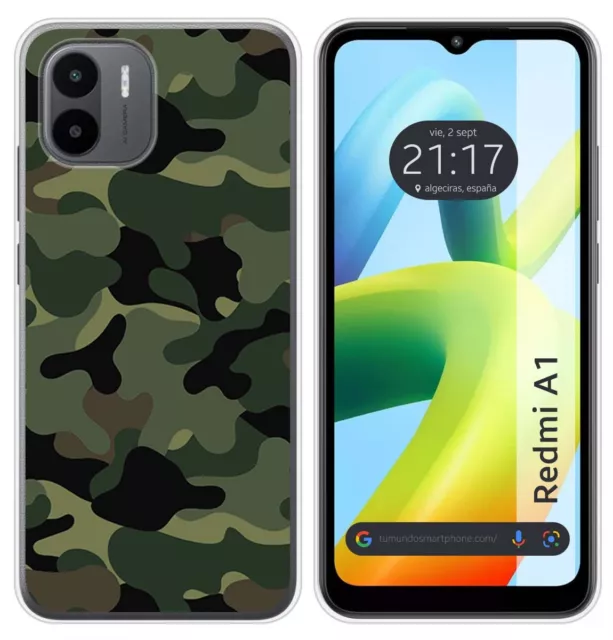 Coque Silicone pour Xiaomi Redmi A1 Design Camouflage Dessins