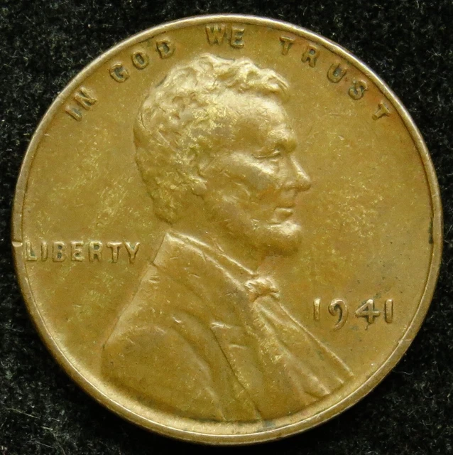 1941 Lincoln Wheat Cent Penny VF Very Fine (C02)