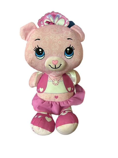 Fisher Price Doodle Bear Plush Stuffed Animal Pink Princess Tiara Crown Toy 2011