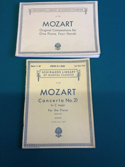 MOZART Concerto No. 21 in C. Plus Origanal Composition for One Piano, Four Hands