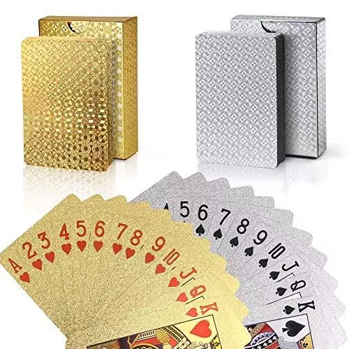 JOYOLDELF LOT DE 2 Jeu de Carte Poker Étanches en Plastique Diamond Noir  Nouv EUR 28,19 - PicClick FR