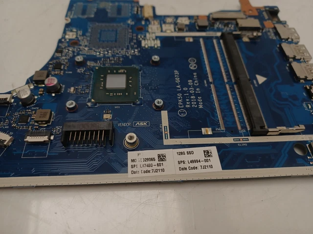 HP 250 G7 Laptop Motherboard with Celeron N4020 1.10 GHz DDR4 L87480 ...
