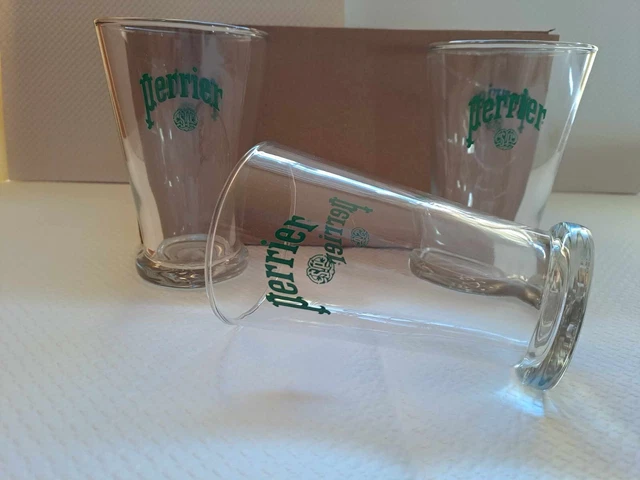 Mega Promo 6 Nouveaux Verres Perrier  Model Renaissance Neufs !!!