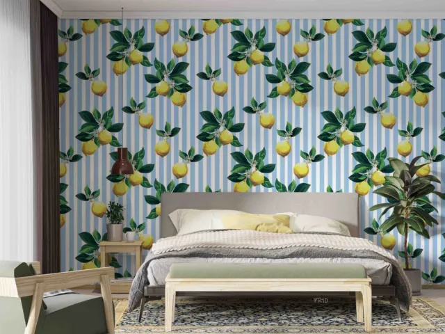 3D Fruit Lemon Pattern Wallpaper Wall Murals Removable Wallpaper 44