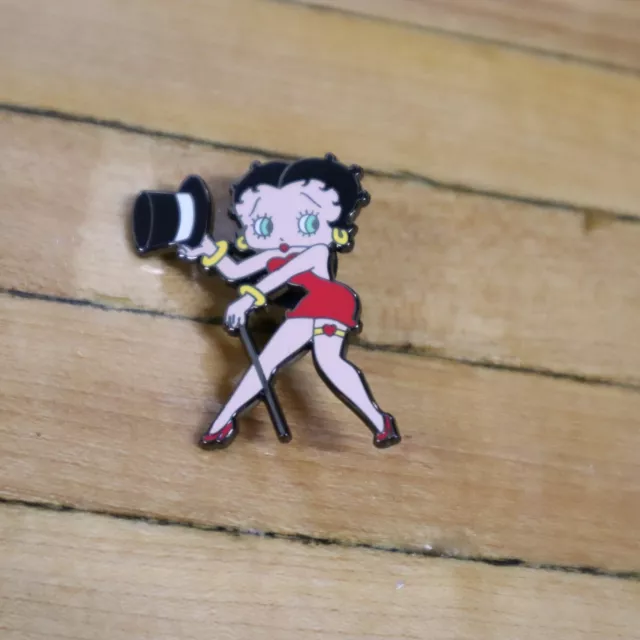 Vintage Betty Boop Show Girl Red Dress with Top Hat Collectible Lapel Pin