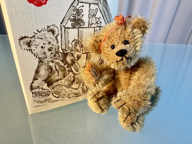 Hermann - Miniature Teddy Bear 9cm. Nichtraucherhaushalt. Top State With Boxed