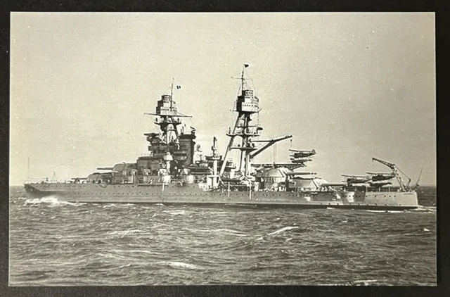 USS Arizona BB-38 US Navy Battleship Pearl Harbor WWII Unposted Postcard